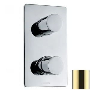 Смеситель для душа Bossini Z00004021 встраиваемый, на 2-5 выходов, внеш. часть, золото