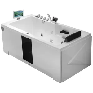 Гидромассажная ванна Gemy G9066-II O L (1710х860х700) аэромассаж, хромотерапия, LCD TV