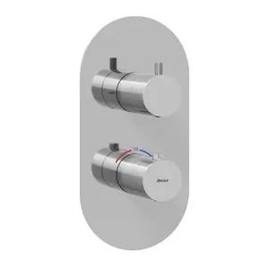 Смеситель Ravak X070206 для ванны/душа встраиваемый, термостат, внешняя часть, хром