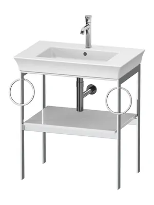 Консоль под раковину Duravit WT4546B8585 684х450х760 напольная, полка, 2 полотенцедерж