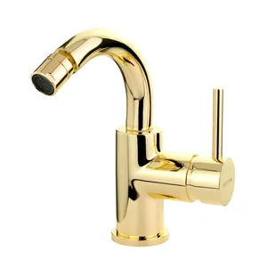 Смеситель для биде Migliore GOLD однозахватный, с донным клапаном, золото 31544