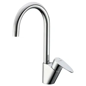 Смеситель для кухни WasserKRAFT 3507 однозахватный, высокий, поворотный излив, цвет: хром