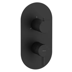 Смеситель Ravak X070283 для ванны/душа встраиваемый, на 3 выхода, внеш. часть, черн. матовый