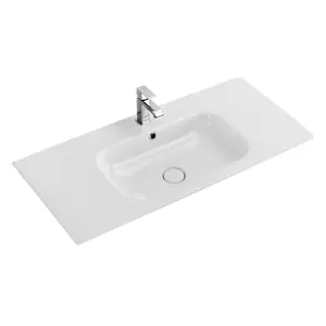 Раковина накладная CEZARES CZR-NAT-80-LVB 800х460х175 перелив, отверстие под смеситель, белый