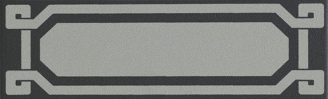 Ceramiche Grazia Old England List Black London 6x20 матовая