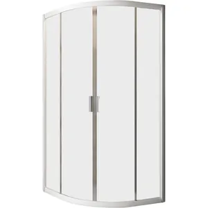 Душевой уголок RAVAK BLCP4-90 (895х895х1900) раздвиж. двери, стекло, белый+Transparent AntiCalc