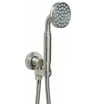 Душевой комплект Bossini Gom C17001C.094 шланговое подключение, лейка, шланг 1500мм, никель