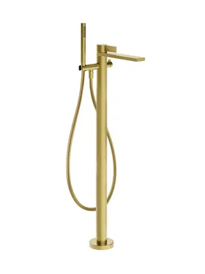 Смеситель для ванны Gessi напольный,внеш. часть,ручной душ,латунь браш. 73628.727