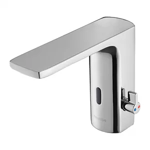 Смеситель Swedbe для умывальника сенсорный, с ручной регулировкой t, цвет хром 6000