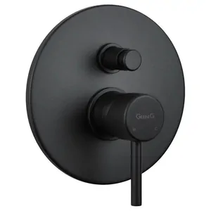 Смеситель для душа Giulini встраиваемый с переключ. на 2 потреб., черный мат. F6513NO