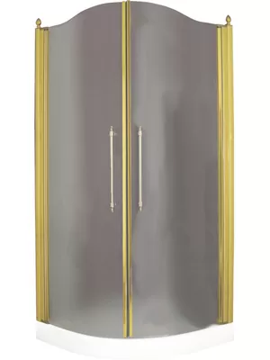 Душевой уголок Migliore (900х900х1950) стекло матовое, золото 22681