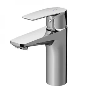 Смеситель AM.PM S для умывальника F90A02100 однозахватный, низкий излив 106мм, хром