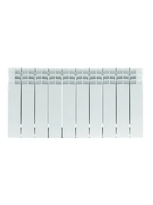 Радиатор STOUT 350 10 секций, биметаллический, боковое подключение, белый SRB-3310-035010
