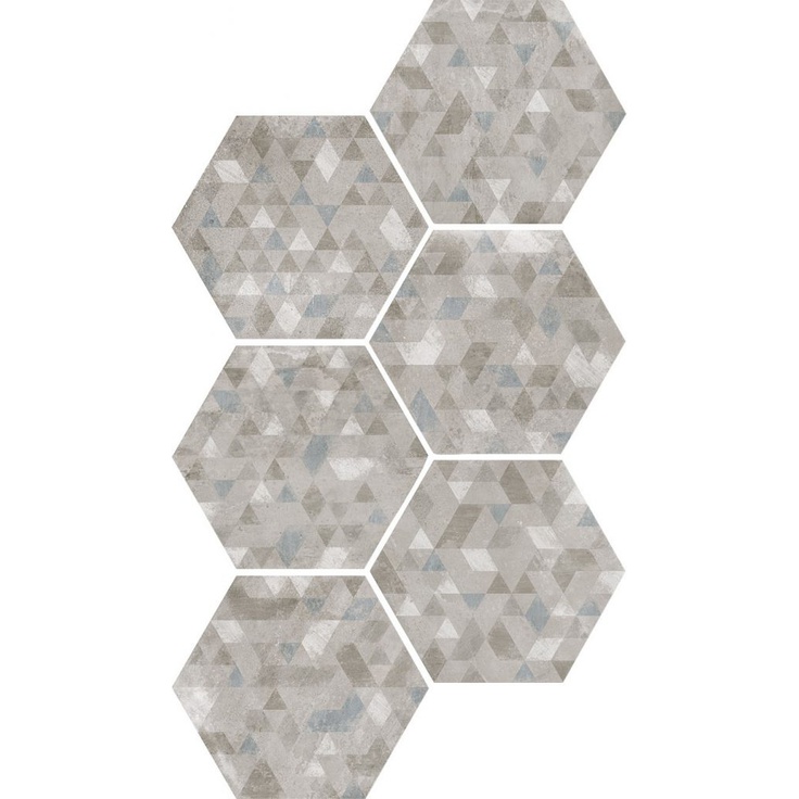 Equipe Urban 23615 Hexagon Forest Silver 29,2x25,4 матовая