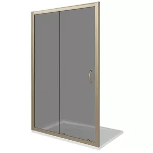 Дверь душевая GOOD DOOR BAS E WTW-120-B-BR (120х185) раздвижная, с тонированным стеклом бронза