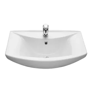 Раковина Aquaton 60 610х433х195 131203S0011B0 с переливом, отверстие под смеситель, белая