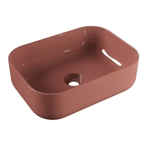 Раковина накладная Alice 500х370х160 Aliglaze+, без отв. под смеситель, табаско глянц 32190197