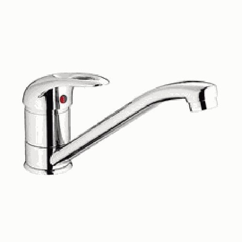 Смеситель Ledeme Н02-В для кухни, однозахватный, поворотный излив, хром L4202-B