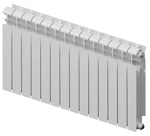 Радиатор биметаллический RIFAR 500 (575х1120х100) 14 секций, 2604 Вт, боковое подкл, белый