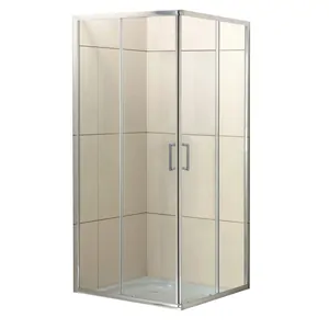 Душевой уголок BelBagno Uno (800х800х1950) UNO-195-A-2-80-C-Cr стекло прозрачное, профиль хром