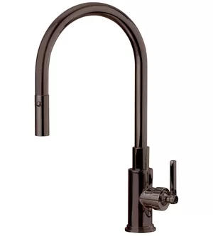 Смеситель для кухни Nicolazzi 3430TB однозахватный, с выдвижной лейкой, тосканская бронза