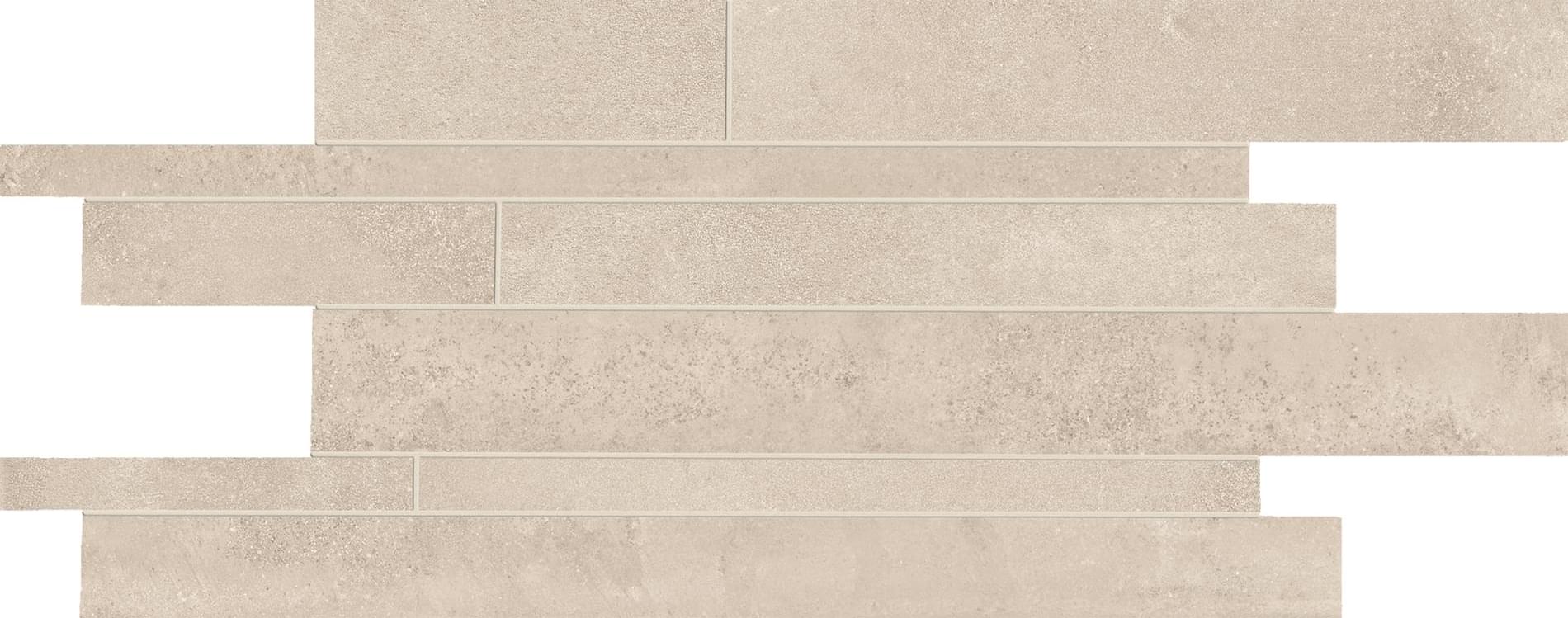 мозаика Be Square Listelli Sfalsati Sand Naturale Slim 30x60