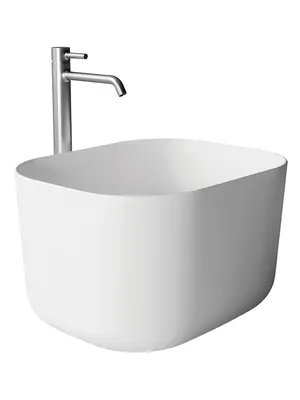 Раковина накладная Alice Rectangular 500х400х300 без отверстия под смес.,белый глян. 32150101