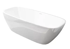 Ванна Gruppo Treesse V297BL 1700х720х560 иск. камень, отдельностоящая, белая глянцевая