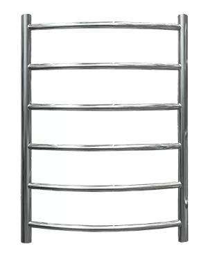 Полотенцесушитель Флагман "Лесенка" изогнутая 600х600 нерж. сталь, диагональное/нижнее подкл. D-1/2"