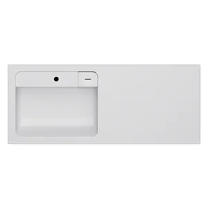 Раковина над стиральной машиной AM.PM (1200х500х130) левая, белый глянец M85AWPL1201WG