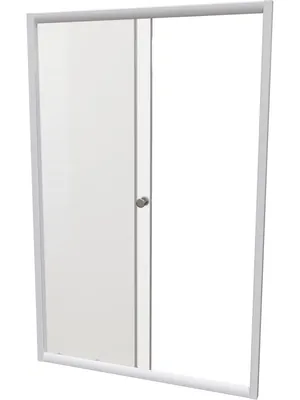 Душевая дверь Радомир 1100х2000 стекла прозрачные, профиль белый, раздвижная