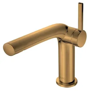 Смеситель для раковины Keuco 126 мм, однозахватный, с д/кл.,бронза шлифован. 51504030002