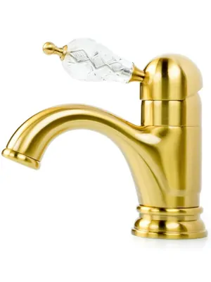 Смеситель Boheme 301-CRST для раковины, на 1 отверстие, однозахватный, бронза