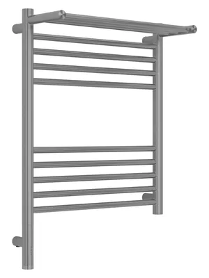 СУНЕРЖА с полкой Полотенцесушитель 600х500 сатин МЭМ левый 071-6006-6050