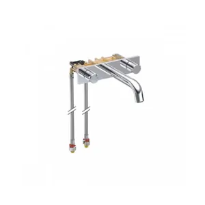 Смеситель для раковины Geberit 116.460.21.1 встраиваемый, двухзахватный, цвет: хром