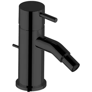Смеситель для биде Cisal New с донным клапаном, черный матовый LN00055040