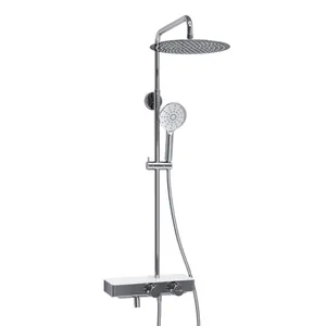 Душевая система WasserKRAFT A113.116.127.CH Thermo с термостатом, хром