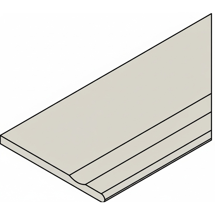 Italon Magma (Магма) 620090001305 X2 Минерал бортик с выемкой закругленный Правый 30x120 матовая