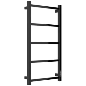 Полотенцесушитель электрический СТИЛЬЕ ФОРМАТ-26 800х400, черный, ТЭН справа, 17526-8040