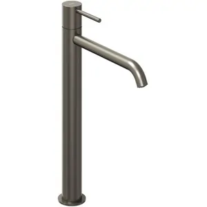 Смеситель для умывальника RAVAK X070311 однозахватный, излив 257 мм, графит