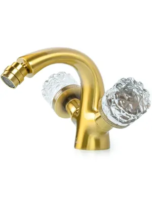 Смеситель Boheme 316-CRST для биде, на 1 отверстие, двухзахватный, бронза