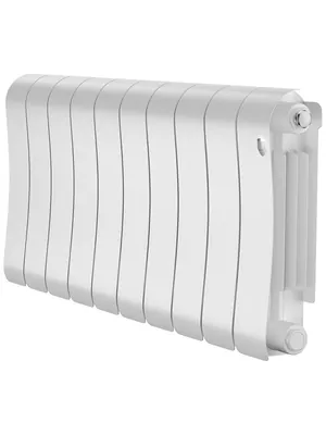 Радиатор биметаллический 10 секций ROYAL THERMO ВШГ:370х800х90 1150 Вт Bianco Traffico, НС-1683525