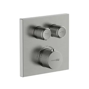 Смеситель для ванны/душа WasserKRAFT 4248 Thermo встраиваемый термостат, на 2 выхода, никель