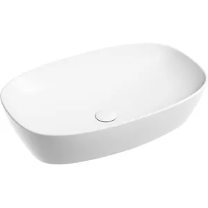 Раковина накладная Ceramicanova 600х380х138 без отв. под смеситель, белый мат. CN6049MW