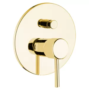 Смеситель для душа Giulini встраиваемый с переключателем на 2 потребителя, золото F6513О