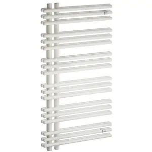 Полотенцесушитель стальной Zehnder YAD-090-050 (872х478) водяной, цвет: белый