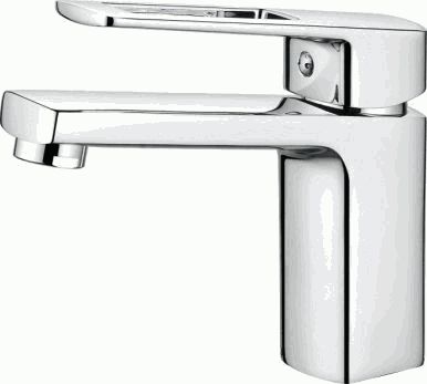 Смеситель Ledeme Н67 для раковины, фиксированный излив, однозахватный, хром L1067