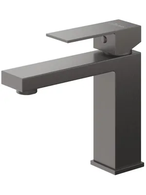 Смеситель CEZARES SLIDER-LS-GM для раковины, с донным клапаном, оружейная сталь