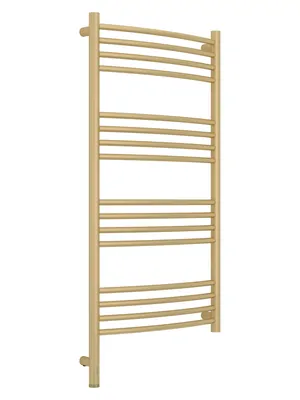 СУНЕРЖА выгнутая Полотенцесушитель 1000х500 шампань матовая МЭМ левый 022-6002-1050