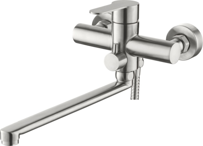 Смеситель Ledeme настенный, для ванны и душа, с душевой лейкой, нержавеющая сталь L72203